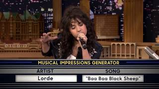 Wheel of Musical Impressions with Alessia Cara  Lorde [upl. by Eihctir]