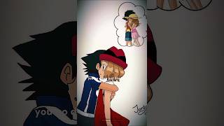 ash x serena😍amourshippingshorts short shortsfeed ytfeed viralshorts anime youtubeshorts [upl. by Arnie]