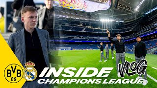 BVBVLOG THE TRAVEL DAY – Training Flight Bernabeu  Inside Champions league [upl. by Ylaek]