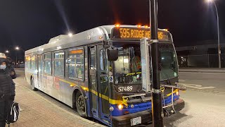 Surrey Translink 2006 New Flyer D40LFR S7489 on 595 Ridge Meadows 12 [upl. by Lerud419]