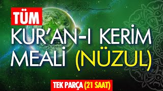 KURAN MEALİ TAMAMI DİNLE TEK PARÇA NÜZUL İNİŞ SIRASINA GÖRE YÜKSEK SES KALİTESİ  21 SAAT [upl. by Bonar]