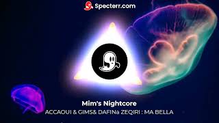 ⭐ACCAOUI x GIMS x DAFINA ZEQIRI MA BELLA  Nightcore  ⭐ [upl. by Retxed404]