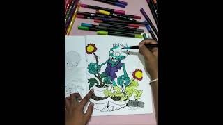 Zombies vs Plants Color coloringbooks coloringpages artandcraft coloringbookpages coloringbook [upl. by Brena]