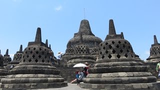 Tour of 9th centuary Borobudur Barabudur  The worlds largest Buddhist temple [upl. by Epotimet]