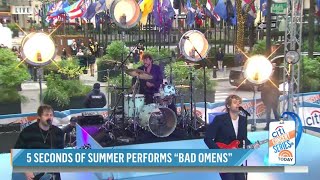 5SOS quotBad Omensquot Performance Today Show 30 September 2022 [upl. by Adiahs288]