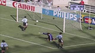 Dennis Bergkamp second goal VS Argentina in 1998 World Cup Quarter Final [upl. by Aremmat877]