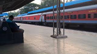 12663 Howrah jn to Tiruchirappalli Super Fast Express Departure Samalkot jn Railway Station [upl. by Murton]