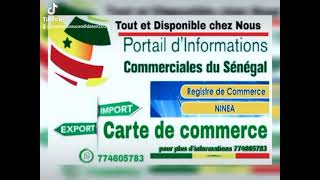 Registre de commerce NINEA 🇸🇳🇸🇳🇸🇳 senegal [upl. by Gale]