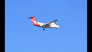 QantasLink Dash 8200 on final approach [upl. by Pliske205]