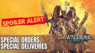 Final Fantasy XIV  Dawntrail  Sidequest  Special Orders Special Deliveries [upl. by Ycats]