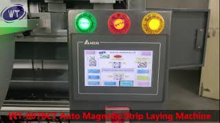 Fully Automatic Magnetic Tape Layer Magnets Stripping Machine for Card Production on Film and Paper [upl. by Narton]