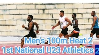 100m mens final 4th National Open u23 athletics championships 2024Day 2 [upl. by Nydia]