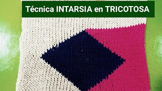 TÉCNICA INTARSIA EN TRICOTOSA [upl. by Jehanna]