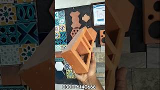 Terracotta jaali design in Pakistan l jale tile  viralvideo 03006140666 [upl. by Neddie317]