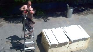 Buried In Blood Match  Swede Savard c VS Xristo CHW Championship Backyard Wrestling [upl. by Adnoek258]