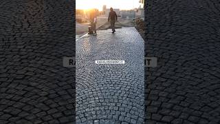 Lavori artigianali di posapavimentazione esterna in cubetti di granito stone patio tiktok trend [upl. by Reivaj463]