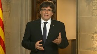 Declaración institucional del presidente de la Generalitat Carles Puigdemont [upl. by Juback]