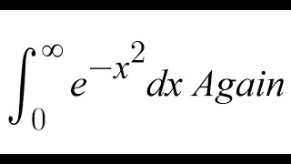 Feynman integration example 63  The Gaussian integral again [upl. by Aseret]