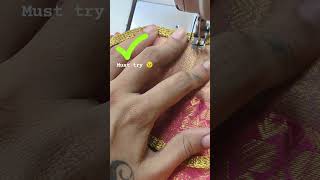 Lace work technique for beginners fashion fashionstyles sareefashion tailoring [upl. by Delly]