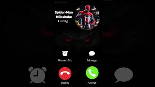 SpiderMan Milkshake shorts spiderman newringtone ringtone entertainment [upl. by Rubia853]