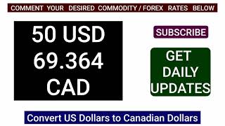 Cad to Usd Oanda [upl. by Nilknarf]