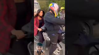 Girl vs boys bike riding 😂🤣 funny video shorts [upl. by Annadroj507]