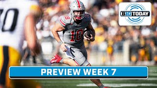 Preview Week 7 Football Ohio State Oregon USC And More Will Howard Stops By  B1G Today [upl. by Jonah]