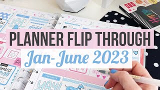 6 Month Planner Flip Through January through June 2023  After the Pen in my Big Happy Planner [upl. by Otrebla]