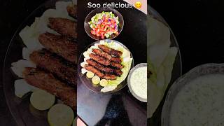 Beef seekh kabab recipe 😋food asmr recipe reels [upl. by Mandie]