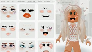 How To Make A ✨CUTEEE✨ ROBLOX Face😊🤩🥰 [upl. by Dyal]