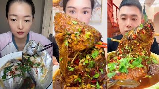 Asmr Eating 🐟 Braised Big Carp Holy Eating Fish Spicy Braised Fish🐠 110 [upl. by Notliw745]