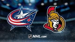 Senators edge Jackets in Ottawa 32 [upl. by Norrie]