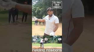 Basic Fielding Setup🏏💯 cricketshorts cricket crickettips nothingbutcricket cricketer fielding [upl. by Tnarud]