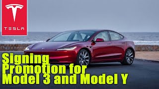 Tesla Launches Special Signing Promotion for Model 3 and Model Y [upl. by Eglanteen94]