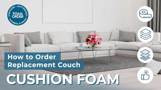 how to order replacement couch cushion foam [upl. by Eiral]