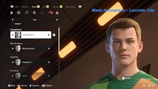 EA SPORTS FC 25 face creation tutorial  Mads HermansenDenmarkLeicester City FC [upl. by Montanez]