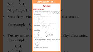 Nomenclature of amines  primarily secondary and tertiary  JEE  NEET  BITSAT [upl. by Nohs]