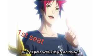 Shokugeki no soma season 4  yukihira soma becomes the 1st seat [upl. by Appilihp]