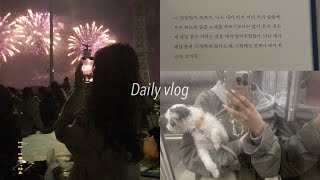 vlog 내 일상에 먹방이 빠지면 섭하지  부산 불꽃축제  07년생 브이로그 [upl. by Reamonn]