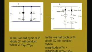 Module  1 Lecture  6 Clipping and Clamping Circuits [upl. by Ahsaz]