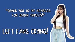 tripleS Seoyeons emotional speech for tripleS 1st music show win  became a meme [upl. by Carolan]