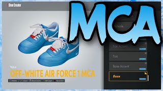 HOW TO MAKE OffWhite Blue Air Force 1 quotMCAquot IN NBA 2K22 NBA 2K22 Shoe Creator [upl. by Akenit]