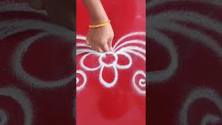 kolamdesigns kolam simplerangoli side designs rangoli subscribe [upl. by Irallih289]