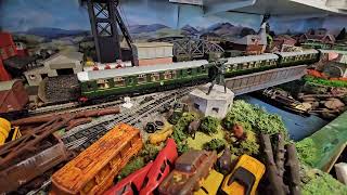 Garden shed train layout [upl. by Maurene]