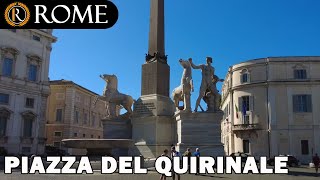 Rome guided tour ➧ Piazza del Quirinale 4K Ultra HD [upl. by Iney279]