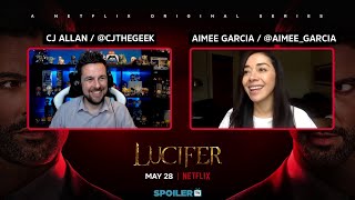 Aimee Garcia Interview Lucifer Season 5B [upl. by Incrocci]