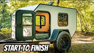 DIY micro camper  Full Build Timelapse in under 10 Minutes [upl. by Ailene15]