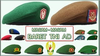 Macam macam Baret TNI AD dan tugasnya [upl. by Noraj]