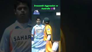 Sreesanth Aggression Against Australia 😈🥶 shorts viral [upl. by Aerona]