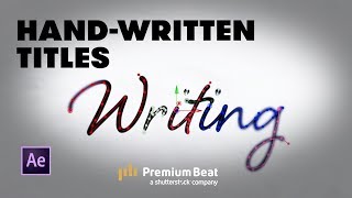 How To Make HandWritten Titles  PremiumBeatcom [upl. by Ennagroeg]